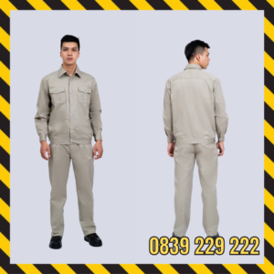 Quần áo bảo hộ màu ghi