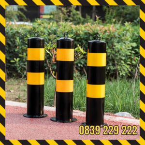 Cột chắn vỉa hè dây xích Có Phản Quang D110